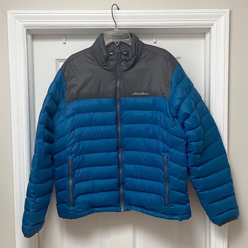 Men's Eddie Bauer Two-Toned Lightweight Down Jacket SIZE XL